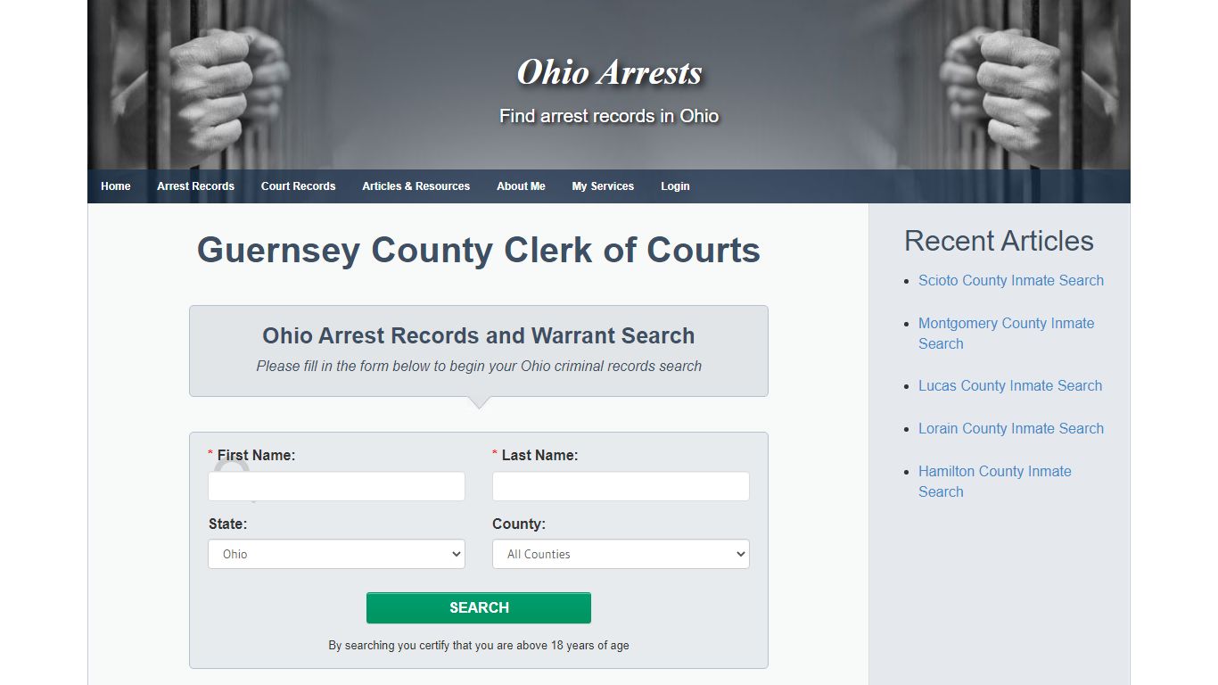 Guernsey County Clerk of Courts - Ohio Arrests